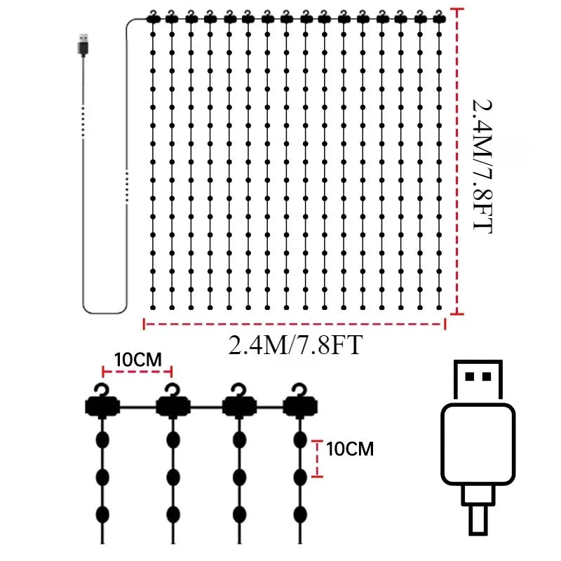 Smart Pixel LED Curtain — Draw Anything On Your Window (App-Controlled)